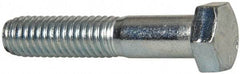 Made in North America - 3/8-16 UNC, 1-7/8" Length Under Head Hex Head Cap Screw - Partially Threaded, Grade 5 Steel, Zinc-Plated Finish, 9/16" Hex - Americas Industrial Supply