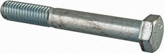 Made in USA - 1/2-13 UNC, 3-3/4" Length Under Head Hex Head Cap Screw - Partially Threaded, Grade 5 Steel, Zinc-Plated Finish, 3/4" Hex - Americas Industrial Supply