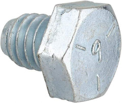 Made in North America - 5/16-18 UNC, 3/8" Length Under Head Hex Head Cap Screw - Fully Threaded, Grade 5 Steel, Zinc-Plated Finish, 1/2" Hex - Americas Industrial Supply
