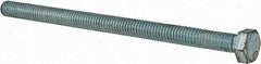 Made in North America - 5/16-18 UNC, 5" Length Under Head Hex Head Cap Screw - Fully Threaded, Grade 5 Steel, Zinc-Plated Finish, 1/2" Hex - Americas Industrial Supply