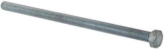 Made in North America - 3/8-16 UNC, 7" Length Under Head Hex Head Cap Screw - Fully Threaded, Grade 5 Steel, Zinc-Plated Finish, 9/16" Hex - Americas Industrial Supply