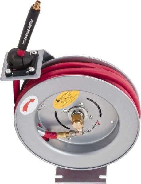 PRO-SOURCE - 35' Spring Retractable Hose Reel - 300 psi, Hose Included - Americas Industrial Supply