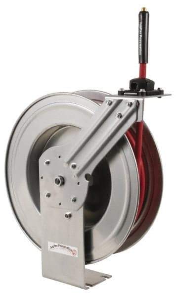 PRO-SOURCE - 75' Spring Retractable Hose Reel - 300 psi, Hose Included - Americas Industrial Supply