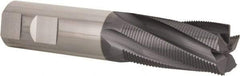 Niagara Cutter - 1" Diam, Fine Pitch, 2" LOC, 5 Flute Solid Carbide Corner Chamfer Roughing End Mill - AlTiN Finish, 5" OAL, 1" Shank Diam, Single End, Centercutting, 20° Helix - Americas Industrial Supply