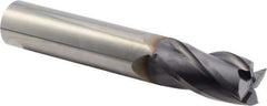 Niagara Cutter - 1", 2" LOC, 1" Shank Diam, 6" OAL, 4 Flute, Solid Carbide Square End Mill - Single End, TiAlN Finish, Spiral Flute, 30° Helix, Centercutting, Right Hand Cut, Right Hand Flute, Series C430 - Americas Industrial Supply
