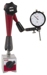 SPI - 0.001" Graduation, 0-100 Dial Reading, Dial Indicator & Base Kit - 2-1/4" Base Length x 2" Base Width x 2-1/8" Base Height, 2" Dial Diam - Americas Industrial Supply