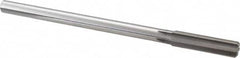 Made in USA - 0.509" High Speed Steel 6 Flute Chucking Reamer - Straight Flute, 0.4355" Straight Shank, 2" Flute Length, 8" OAL - Americas Industrial Supply