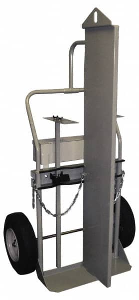 Made in USA - 800 Lb Capacity 64" OAH Fire Wall Hand Truck - Dual Loop Handle, Steel, Full Pneumatic Wheels - Americas Industrial Supply