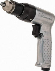 Ingersoll-Rand - 3/8" Reversible Keyed Chuck - Pistol Grip Handle, 2,000 RPM, 4 CFM, 0.5 hp, 90 psi - Americas Industrial Supply