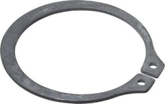 Value Collection - 1.232" Groove Diam, 1-5/16" Shaft Diam, Phosphate Spring Steel, Snap External Retaining Rings - 0.056" Groove Width, 0.05" Ring Thickness - Americas Industrial Supply