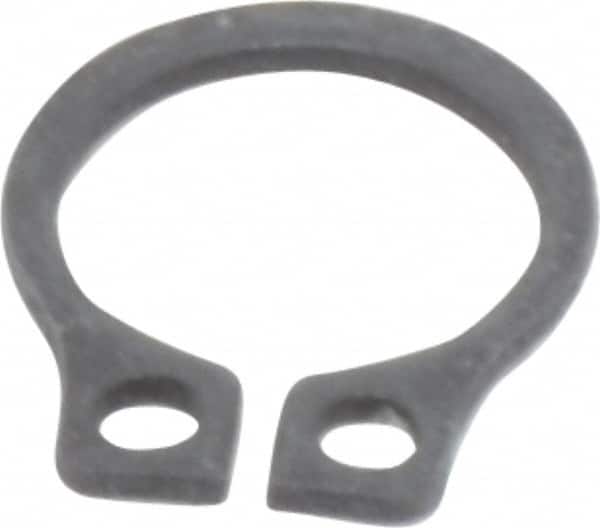 Value Collection - 0.23" Groove Diam, 1/4" Shaft Diam, Phosphate Spring Steel, Snap External Retaining Rings - 0.029" Groove Width, 0.025" Ring Thickness - Americas Industrial Supply