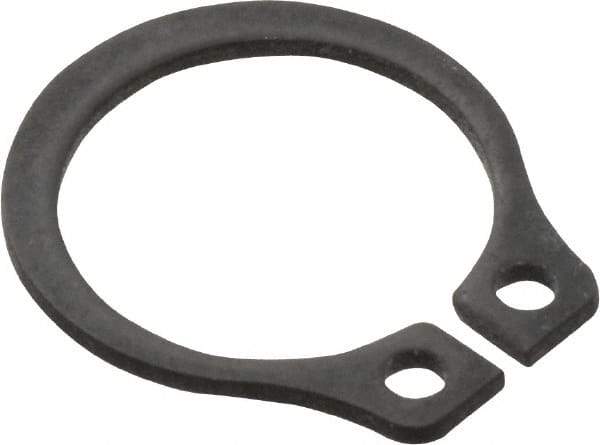 Value Collection - 0.352" Groove Diam, 3/8" Shaft Diam, Phosphate Spring Steel, Snap External Retaining Rings - 0.029" Groove Width, 0.025" Ring Thickness - Americas Industrial Supply