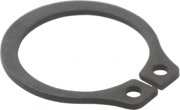 Value Collection - 0.382" Groove Diam, 13/32" Shaft Diam, Phosphate Spring Steel, Snap External Retaining Rings - 0.029" Groove Width, 0.025" Ring Thickness - Americas Industrial Supply