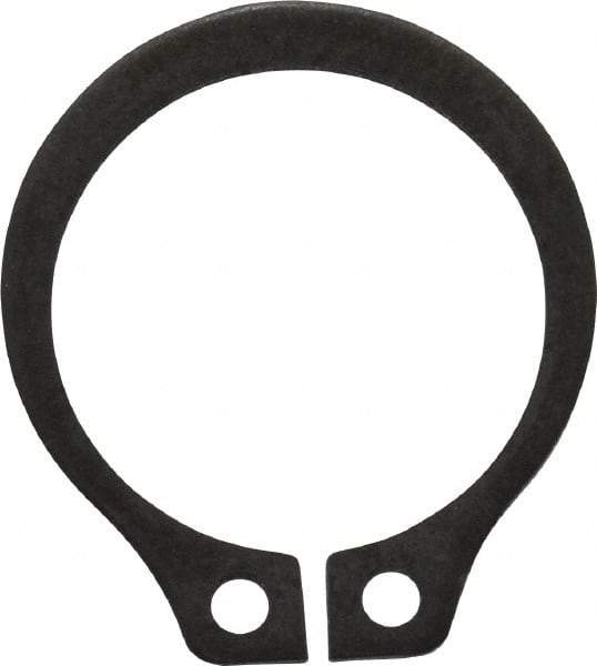 Value Collection - 0.412" Groove Diam, 7/16" Shaft Diam, Phosphate Spring Steel, Snap External Retaining Rings - 0.029" Groove Width, 0.025" Ring Thickness - Americas Industrial Supply