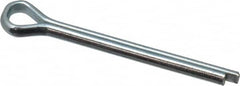 Value Collection - 1/8" Diam x 1-1/4" Long Extended Prong Cotter Pin - Grade 2, Zinc-Plated, Steel - Americas Industrial Supply