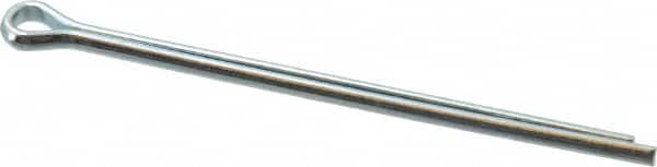 Value Collection - 1/8" Diam x 2-1/2" Long Extended Prong Cotter Pin - Grade 2, Zinc-Plated, Steel - Americas Industrial Supply