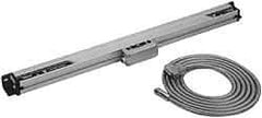 Mitutoyo - 4" Max Measuring Range, 0.0003" Resolution, 276mm Scale Length, Glass DRO Linear Scale - 3+3L0/1,000 µm Accuracy, IP53, 9.84' Cable Length, 0 to 45°C, Series AT113 - Americas Industrial Supply