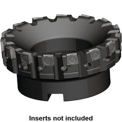 Kennametal - 15 Inserts, 127mm Cut Diam, 1-1/2" Arbor Diam, 0.236" Max Depth of Cut, Indexable Square-Shoulder Face Mill - 0/90° Lead Angle, 2-3/8" High, SPHX 1205... Insert Compatibility, Series Fix-Perfect - Americas Industrial Supply