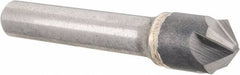 Hertel - 1/2" Head Diam, 3/8" Shank Diam, 4 Flute 100° Solid Carbide Countersink - Americas Industrial Supply