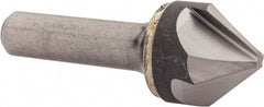 Hertel - 1" Head Diam, 1/2" Shank Diam, 4 Flute 82° Solid Carbide Countersink - Americas Industrial Supply