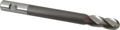 Hertel - 3/4" Diam, 2" LOC, 4 Flute High Speed Steel Ball End Mill - Uncoated, Single End, 8-1/4" OAL, 3/4" Shank Diam - Americas Industrial Supply