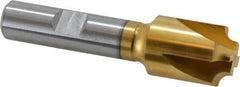 Hertel - 5/32" Radius, 3/4" Mill Diam, 4 Flute Cobalt Corner Rounding End Mill - Single End, TiN Finish, 3" OAL, 1/2" Shank Diam - Americas Industrial Supply