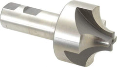 Hertel - 3/4" Radius, 2-1/4" Mill Diam, 4 Flute High Speed Steel Corner Rounding End Mill - Single End, Uncoated, 4-5/16" OAL, 1" Shank Diam - Americas Industrial Supply