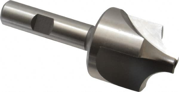 Hertel - 1/2" Radius, 1-3/8" Mill Diam, 3 Flute High Speed Steel Corner Rounding End Mill - Single End, Uncoated, 3-1/2" OAL, 1/2" Shank Diam - Americas Industrial Supply