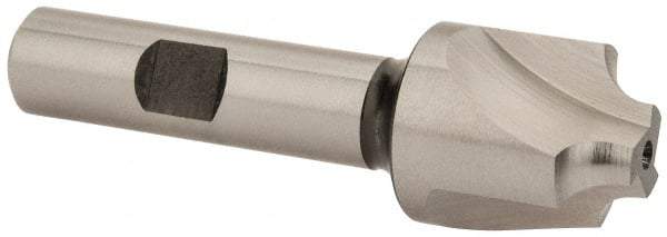 Hertel - 7/32" Radius, 7/8" Mill Diam, 3 Flute Cobalt Corner Rounding End Mill - Single End, Uncoated, 3" OAL, 1/2" Shank Diam - Americas Industrial Supply