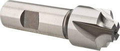 Hertel - 1/4" Radius, 1" Mill Diam, 4 Flute Cobalt Corner Rounding End Mill - Single End, Uncoated, 3-1/4" OAL, 3/4" Shank Diam - Americas Industrial Supply