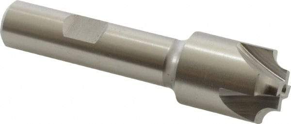 Hertel - 5/32" Radius, 3/4" Mill Diam, 4 Flute Cobalt Corner Rounding End Mill - Single End, Uncoated, 3" OAL, 1/2" Shank Diam - Americas Industrial Supply
