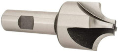 Hertel - 1/2" Radius, 1-1/2" Mill Diam, 4 Flute High Speed Steel Corner Rounding End Mill - Single End, Uncoated, 3-7/8" OAL, 3/4" Shank Diam - Americas Industrial Supply
