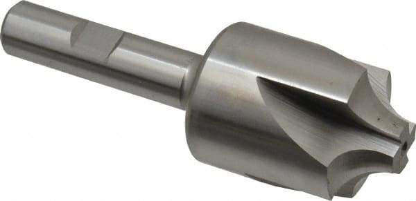 Hertel - 3/8" Radius, 1-1/4" Mill Diam, 4 Flute Cobalt Corner Rounding End Mill - Single End, Uncoated, 3-1/2" OAL, 1/2" Shank Diam - Americas Industrial Supply