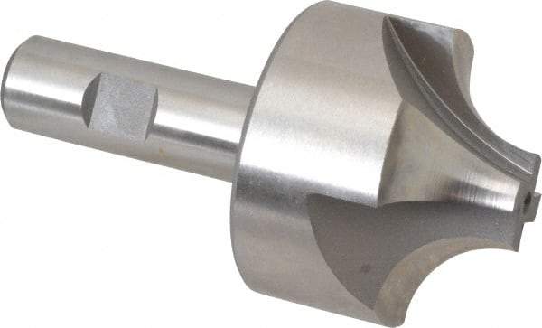 Hertel - 3/4" Radius, 2-1/4" Mill Diam, 4 Flute High Speed Steel Corner Rounding End Mill - Single End, Uncoated, 4-1/8" OAL, 3/4" Shank Diam - Americas Industrial Supply