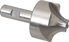 Hertel - 3/4" Radius, 2-1/4" Mill Diam, 4 Flute High Speed Steel Corner Rounding End Mill - Single End, Uncoated, 4-1/8" OAL, 3/4" Shank Diam - Americas Industrial Supply