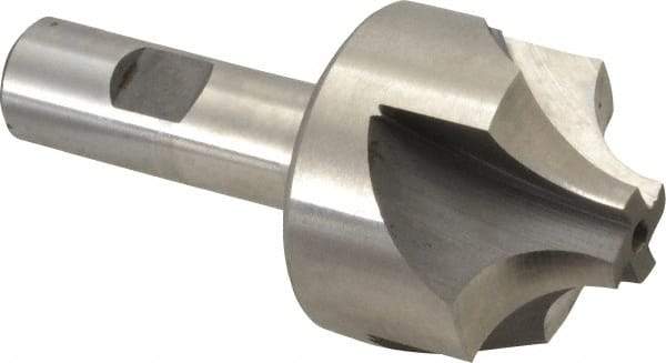 Hertel - 5/8" Radius, 1-15/16" Mill Diam, 4 Flute High Speed Steel Corner Rounding End Mill - Single End, Uncoated, 4" OAL, 3/4" Shank Diam - Americas Industrial Supply