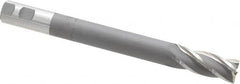 Hertel - 1", 2-1/2" LOC, 1" Shank Diam, 10-1/4" OAL, 4 Flute, High Speed Steel Square End Mill - Single End, Uncoated, Right Hand Cut - Americas Industrial Supply