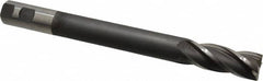 Hertel - 1", 2-1/2" LOC, 1" Shank Diam, 10-1/4" OAL, 4 Flute, High Speed Steel Square End Mill - Single End, Uncoated, Centercutting, Right Hand Cut - Americas Industrial Supply