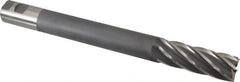 Hertel - 1-1/4", 3-1/2" LOC, 1-1/4" Shank Diam, 12-1/2" OAL, 6 Flute, High Speed Steel Square End Mill - Single End, Uncoated, Right Hand Cut - Americas Industrial Supply