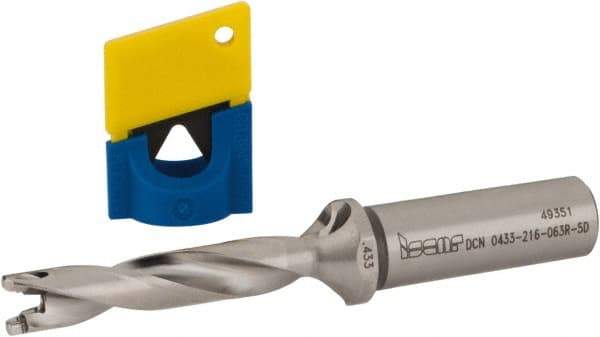 Iscar - 0.433" to 0.449" Diam, 5xD, 2.16" Max Depth, 5/8" Shank Diam, 4.71" OAL, Replaceable-Tip Drill - FCP, ICK, ICK-2M, ICM, ICN, ICP, iCP-2M Insert, 11 Seat Size, 79589156 Toolholder, Series SumoCham - Americas Industrial Supply