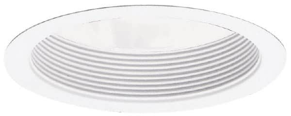 Cooper Lighting - 7-3/4 Inch Wide, Water Resistant, White Fixture Baffle Trim - H270ICAT, H270RICAT, H271ICAT, H271RICAT, H272ICAT, H272RICAT, H273ICAT1D and H273RICAT1D Recessed Housing, UL/cUL Wet Location Listed - Americas Industrial Supply