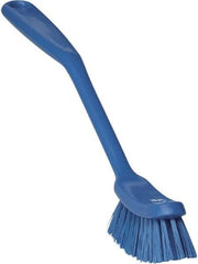 Vikan - 1" Bristle Length, Polyester Food Service Brush - 2-7/8" Long x 1" Wide Head, 11" OAL, Blue, Polypropylene Block - Americas Industrial Supply