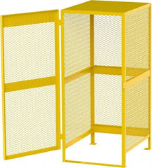 Jamco - Gas Cylinder Storage Cabinet - Steel, 33" Wide x 38" Deep x 70" High, Safety Yellow - Americas Industrial Supply