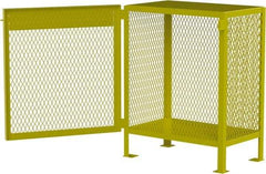 Jamco - 1 Shelf Gas Cylinder Storage Cabinet - Steel, 18" Wide x 30" Deep x 35" High, Safety Yellow - Americas Industrial Supply