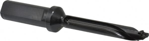 Allied Machine and Engineering - Series 12, 12 to 12.99mm Diam, 3/4" Diam Straight Shank with Flange, Straight Flute Spade Drill - 2-9/16" Max Depth, 4" Body Length, 5-11/16" OAL, Standard Length, Through Coolant - Americas Industrial Supply