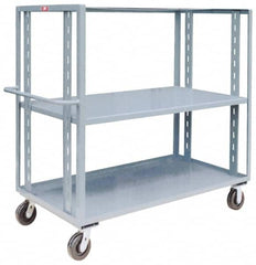 Jamco - 3,000 Lb Capacity, 2 Shelf, Steel Stock Truck - 36" Long x 72" Wide x 57" High, 6" Diam Phenolic Wheels - Americas Industrial Supply