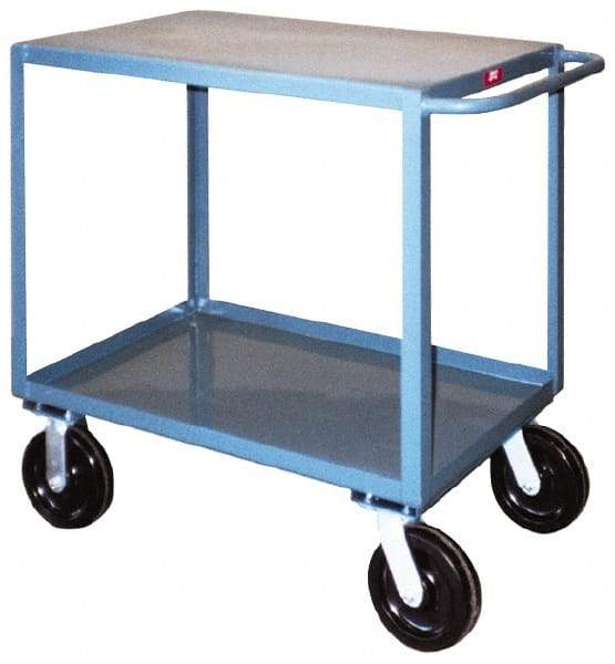 Jamco - 4,800 Lb Capacity, 30" Wide x 36" Long x 38" High Standard Utility Cart - 2 Shelf, Steel, Phenolic Casters - Americas Industrial Supply