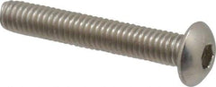 Value Collection - M4x0.70 Metric Coarse Hex Socket Drive, Button Screw - Grade 18-8 & Austenitic A2 Stainless Steel, Uncoated, Partially Threaded, 25mm Length Under Head - Americas Industrial Supply