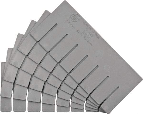 Quantum Storage - 10" Wide x 4.9" High, Gray Bin Divider - Use with Quantum Storage Systems - DG91050 - Americas Industrial Supply