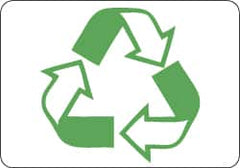 NMC - 10" Long x 14" Wide, Pressure-Sensitive Vinyl Safety Sign - Rectangle, 0.004" Thick, Use for Restroom, Janitorial & Housekeeping - Americas Industrial Supply